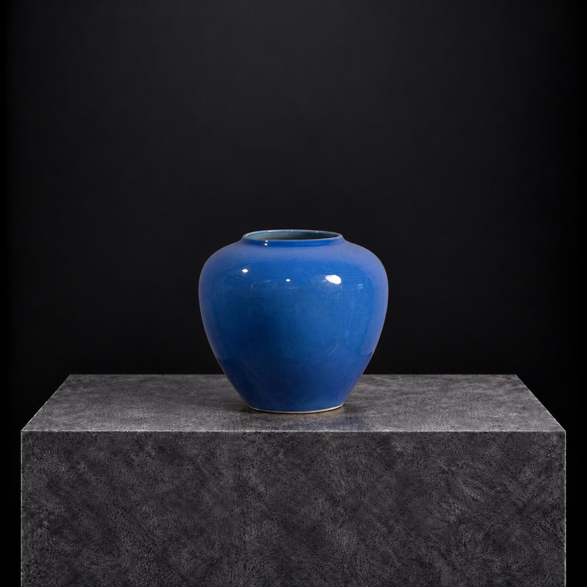 Azure Grace Ceramic Vase | 16H x 10D
