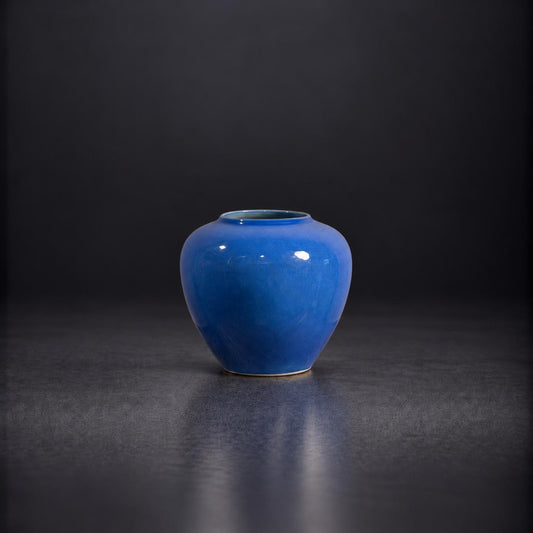 Azure Grace Ceramic Vase |  16H x 10D