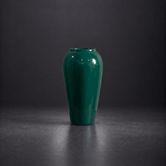 Emerald Grace Ceramic Vase | 25H x 16D