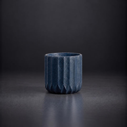 Midnight Facet Planter |  18H x 18D