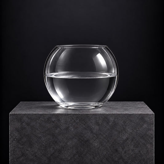 Vase - Glass - Flat 23H x 30W x 3.5B