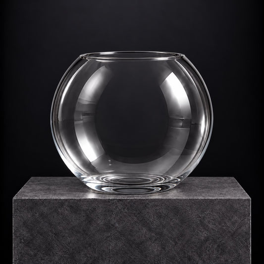 Vase - Glass - Round - 24H x 20D