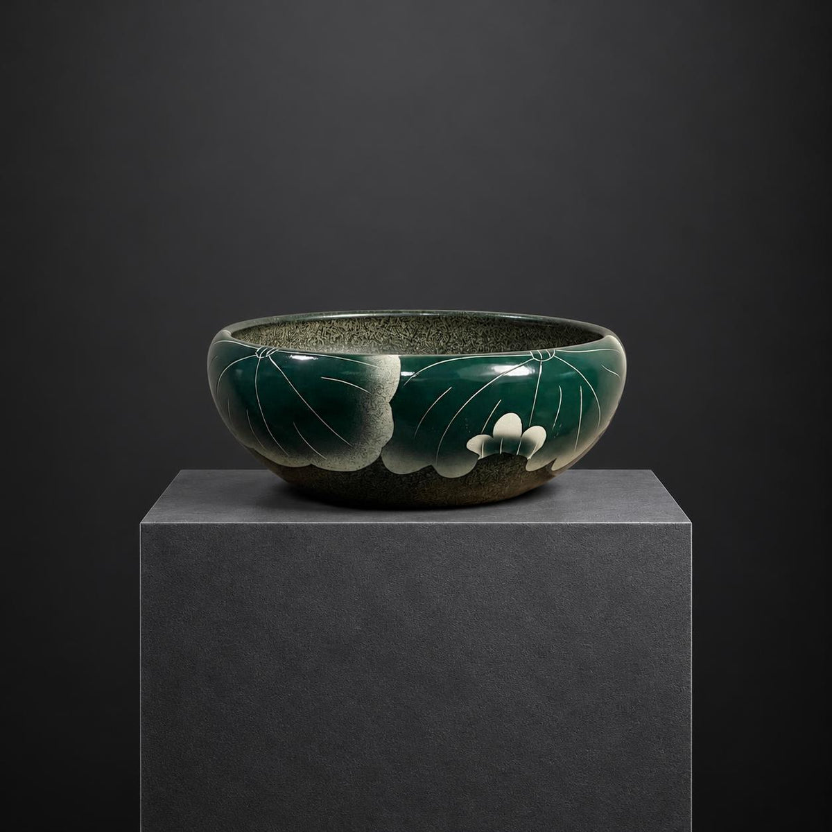 Lotus Serenity Ceramic Planter | Large  16H x 40D