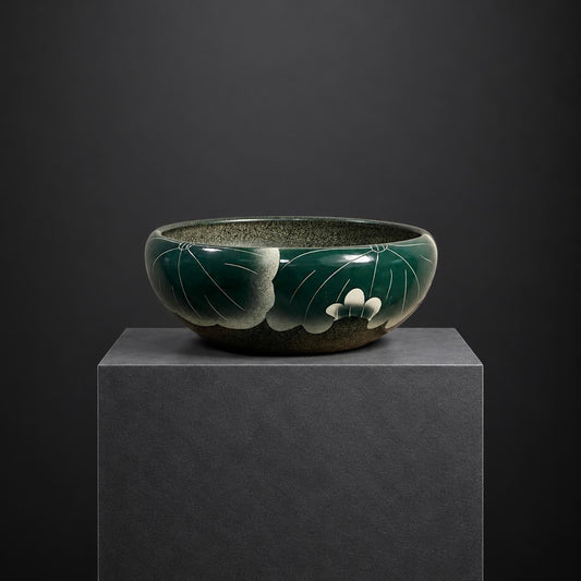 Lotus Serenity Ceramic Planter | Large  16H x 40D