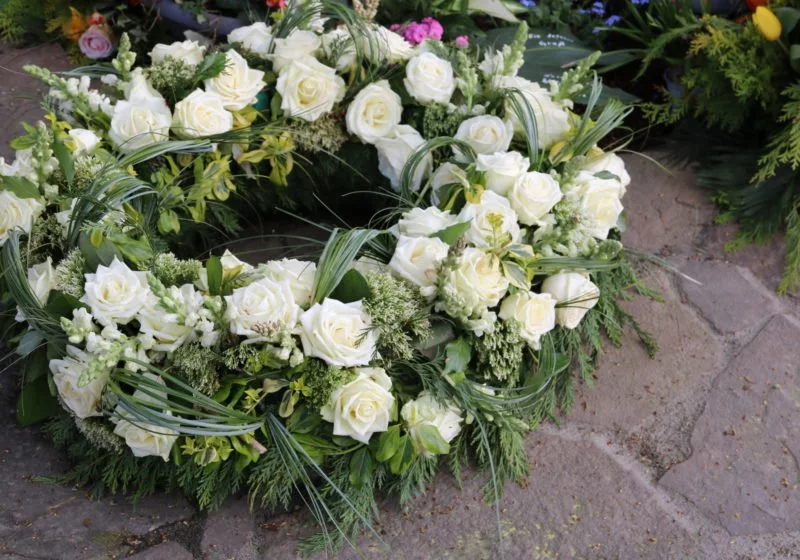flower funeral wreath