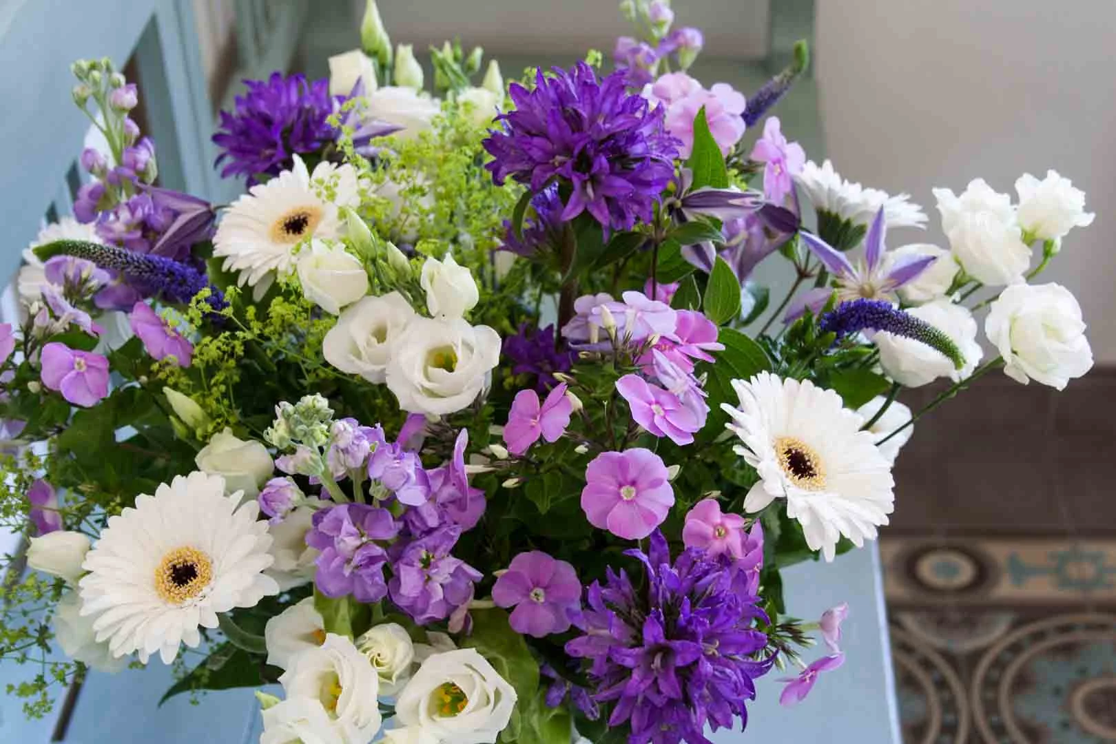 violet flower bouquet